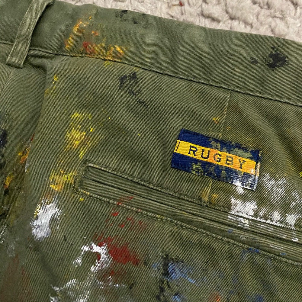 Custom Painted Vintage Rugby Chino Pants
